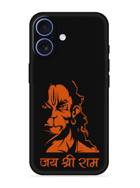 Angry Hanuman Embossed Soft Silicone Case for Apple Iphone 16